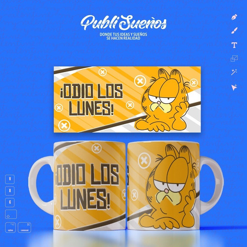 Imagen 2 de 10 de Plantillas Odio Los Lunes / Cod0136