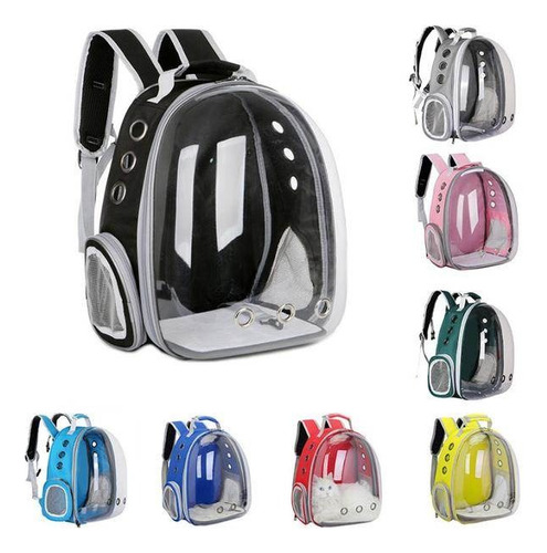 Morral Astropet Mochila Transparente Mascotas Gatos Perros