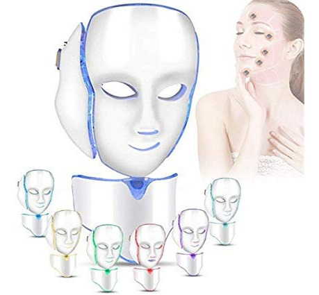 Mascara Led Fototerapia Elimina Arrugas Manchas Acné Cuello
