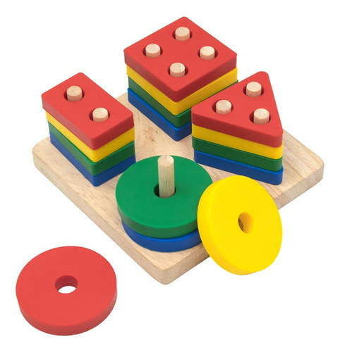 Juego De Encajes Montessori Rompecabezas Silicona Para Niños