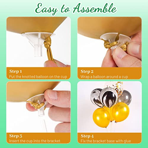 Sharlity Juego De 6 Soportes Para Globos, Soporte Para Globo