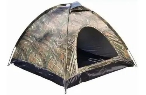 Carpa Camping Semi Impermeable 2 Personas Armable Colores