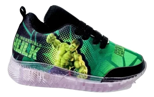 Tenis De Hulk Para Ni o Luz Led De Impacto Multicolor Cuotas sin