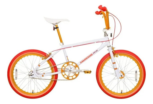 Bicicleta Caloi Cross Extralight 2023 Vermelha/branco/dourad