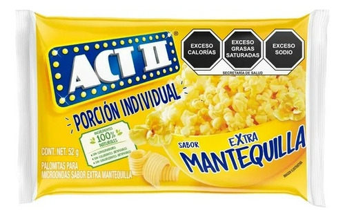 10 Pzas Palomitas Para Microondas Act Ii Minis Sabor Extra M