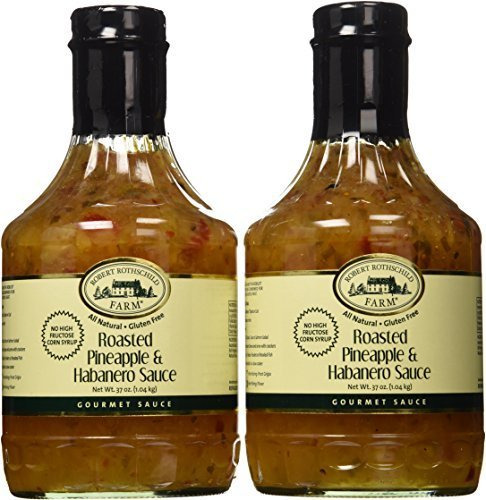 Salsa De Piña Asada Y Habanero 2 Botellas 1 1 L Cada Una