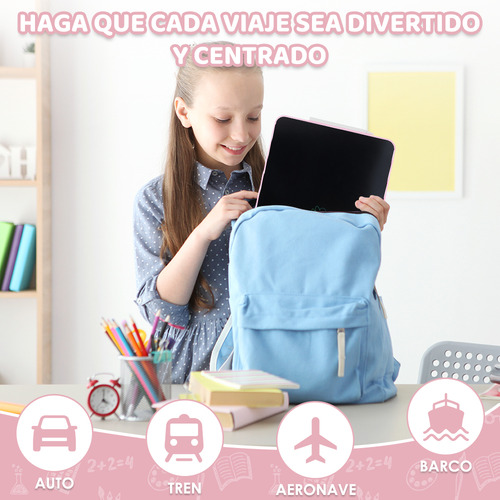 16in Pizarra Magica Tablet Dibujo Lcd Recargable Juguetes Ninos Regalos Bolígrafo Electrónico Magnético Color Rosa Nasjac