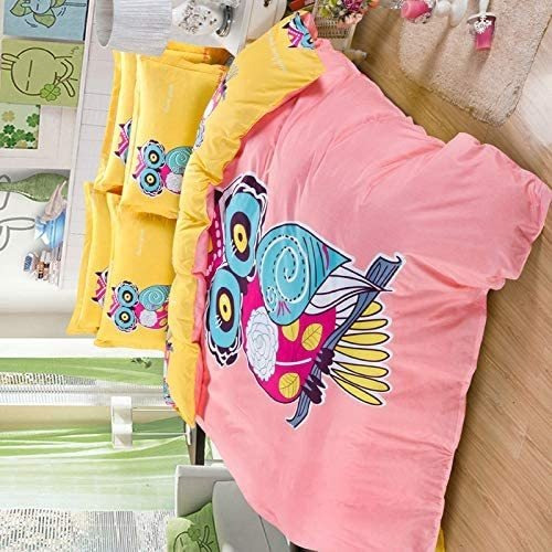 Sandyshow 3pc Búho Ropa De Cama Para Niños Y Niñas D...