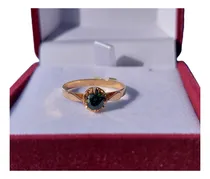 Comprar Anillo Chatón Redondo Esmeralda Oro 18 Kilates Nacional