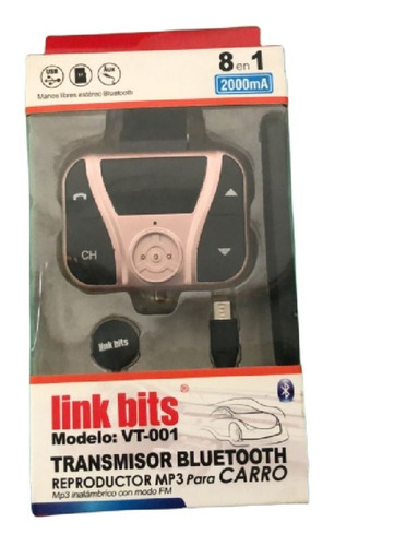 Transmisor De Auto Compatible Bluetooth Usb Llamadas Mp3