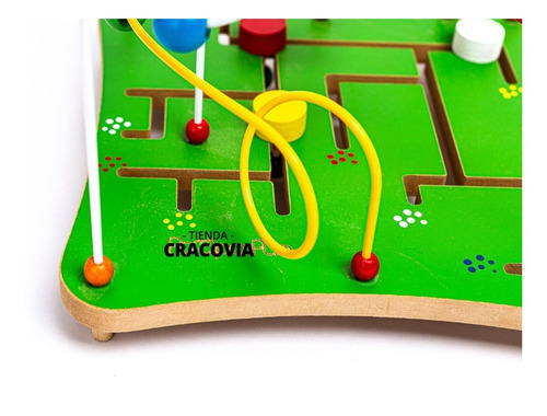 Juego Madera Didáctico 2 En 1 Prono Laberinto + Busca Camino