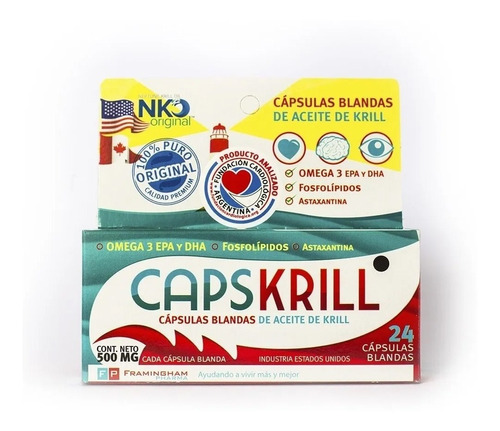 Capskrill Omega 3 Aceite De Krill X 24 Capsulas