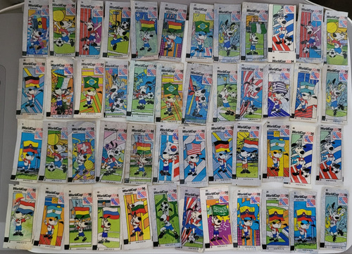 World Cup '94 Chicles Bomky Lote X 59 Recuperadas