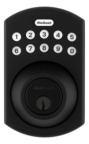 Cerradura Electronica Kwikset 92640-017 Negro Mate