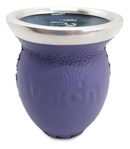 Mate De Vidrio Grande Unión Violeta Boca Fina