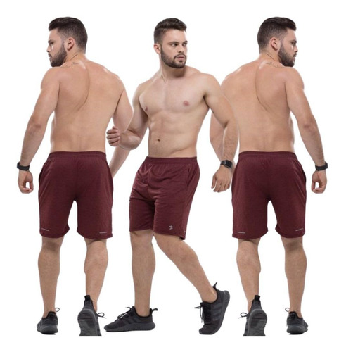 Kit 3 Short Esportivo Dry Fit Masculino Bermuda Bom Treino