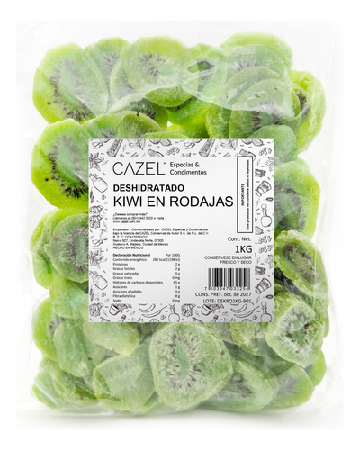 Kiwi Premium Deshidratado En Rodajas 1kg
