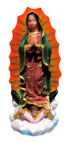 Preciosa Virgen De Guadalupe En Resina