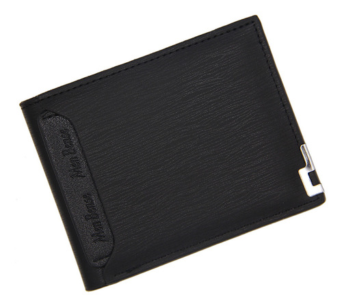 (bk) Cartera Plegable De Piel Slim Fashion Cred