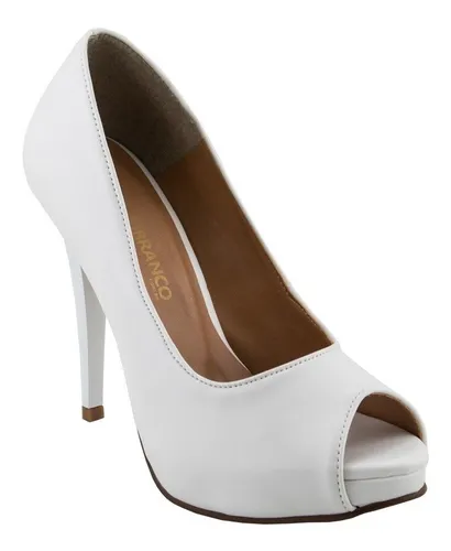 Sapato noiva hotsell peep toe