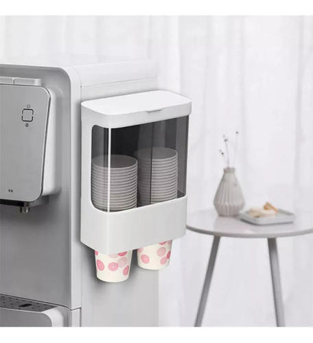 Q Dispensador De Vasos Desechable, Portavasos, Doble Tubo