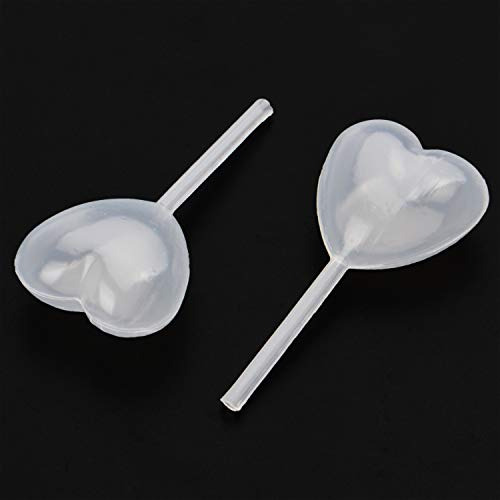 50pcs Clear Heart Shape 4ml Liquid Dropper Pasteur Pipe...