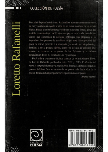 Decir Alba Y Crepusculo - Rafanelli, Loretto