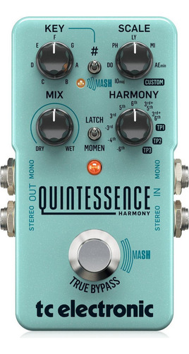 Tc Electronic Quintessence Harmony Pedal Armonizador P/guita Color Celeste