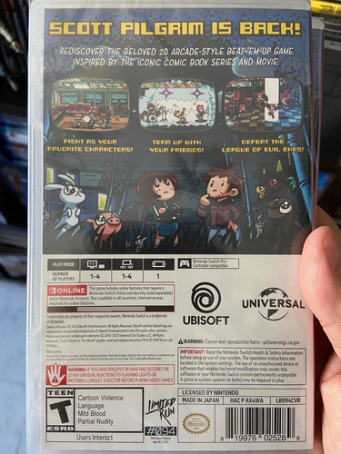 Imagen 2 de 3 de Nintendo Switch Scott Pilgrim Vs The World Limited Run Games
