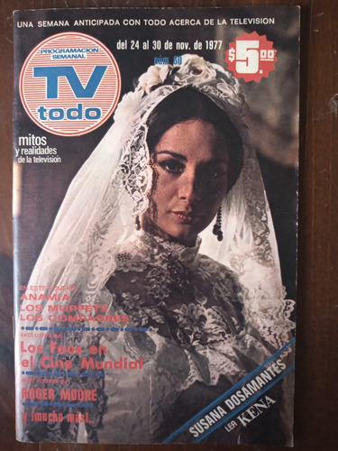 Susana Dosamantes En Revista T.v. Todo No. 60 Año 1977