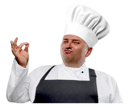 Sombrero De Chef Extra Grande Similar A La Talla Xl, Xxl O 7