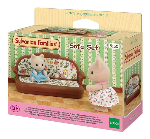 Juguete Sylvanian Families Set Sofá Floreado Febo