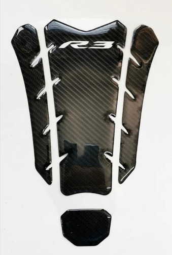 Protector De Tanque Para Yamaha R3 Real Fibra De Carbono