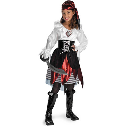 Disfraz Talla 4-6x Para Niña Muchachita Pirata - Halloween