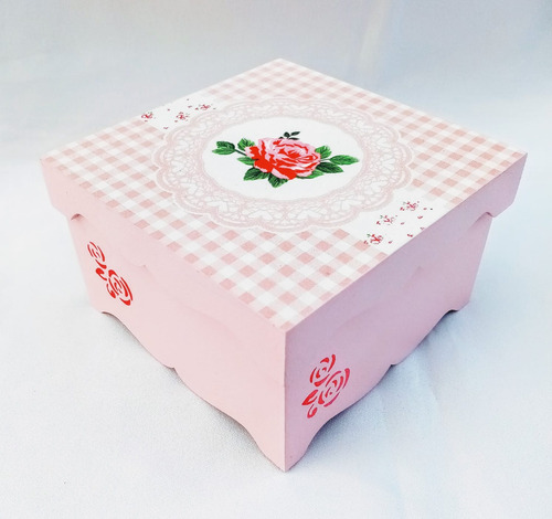 Caja Té Madera Decorada Alhajero Varios Tamaño Consultastock