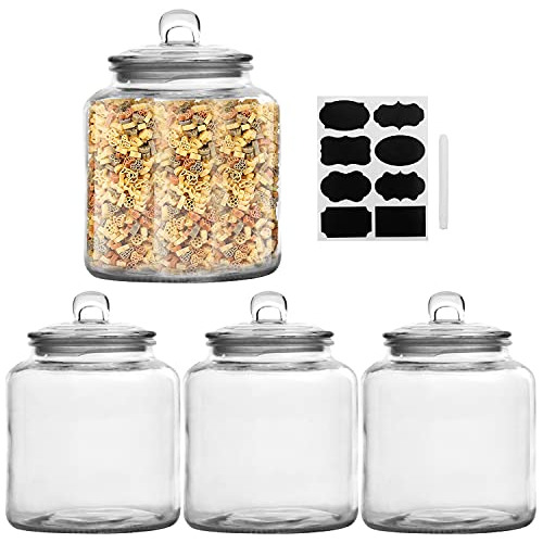 67 Oz Glass Storage Canister,  Glass Jars With Clear Gl...