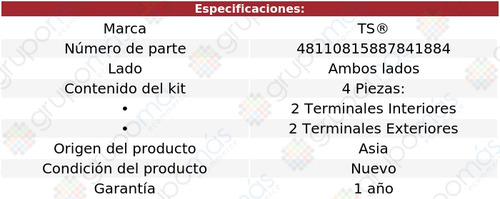 Kit Terminales + Bieletas Ts Sandero 2010 A 2018