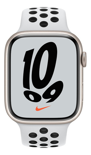 Apple Watch Nike Series 7 Gps 45mm Estelar Alumínio Nike