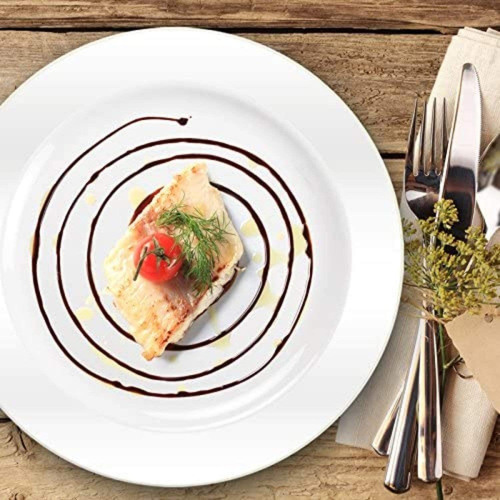 Plato De Plástico Redondo Magnificence Charger 12 Bl...
