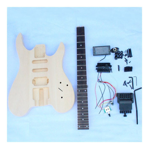 Kerrey Material Guitarra Diy Kit Cuerpo Cabeza Toda Pieza