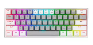 Teclado Mecánico Gamer Redragon Fizz Pro K616-rgb Wireless Color del teclado Gris/Blanco Idioma Inglés US