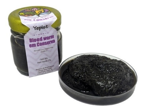 Yepist Blood Worm Em Conserva 3 X 30g