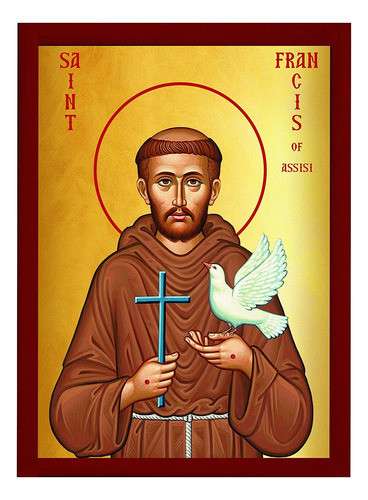 Icono De San Francisco De Asís, Icono Católico Ortodoxo Grie