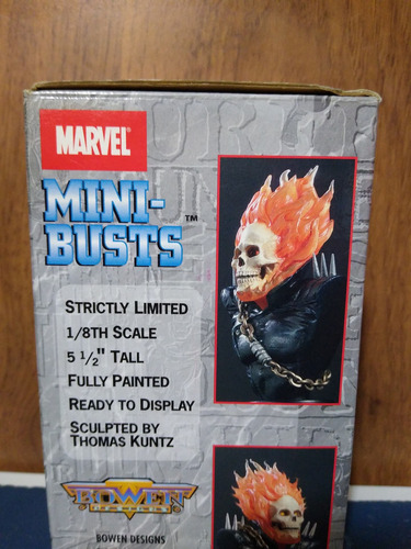 Ghost Rider Busto Mini Marvel Bowen Design (Usado)