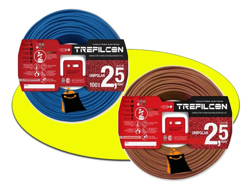 Pack 2 Rollos X 100 Mts Cable Certificado 2,5mm Trefilcon