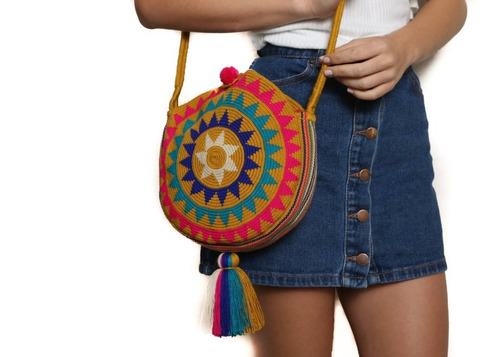 Mochila Wayuu 1 Hebra Redonda