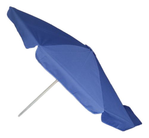 Parasol Sombrilla Lona Gruesa Acero Azul 2 Mts Diame Imperme