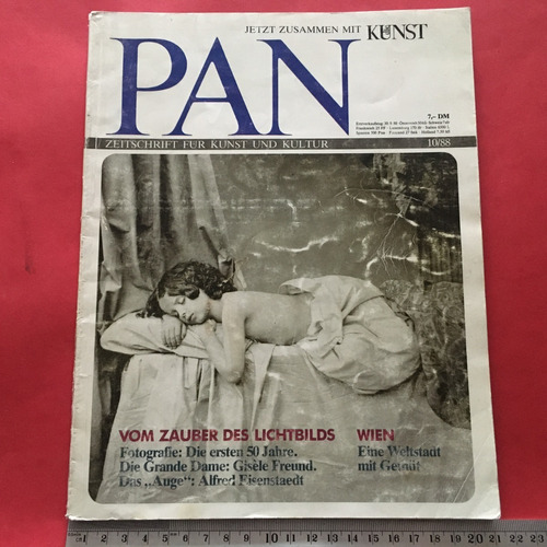 Revista Pan 10/88 Die Kunst Historia Fotografía En Alemán
