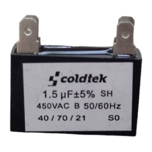 Capacitor De Arranque Cuadrado 1.5 Mfd 450vac 50/60hz Venti