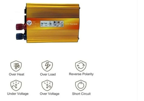 Imagen 4 de 4 de Inversor De Voltaje 500w Dc12v A Ac220v Onda Modificada